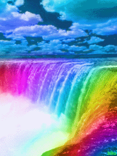 gif regenbogenwasserfall